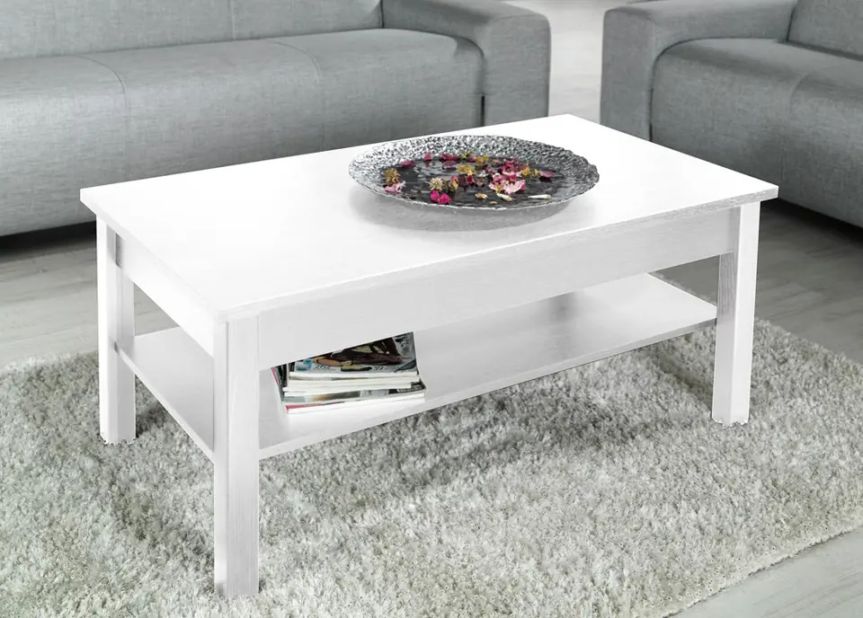 ⁨Cama coffee table UNI 110/60/47 white mat⁩ at Wasserman.eu