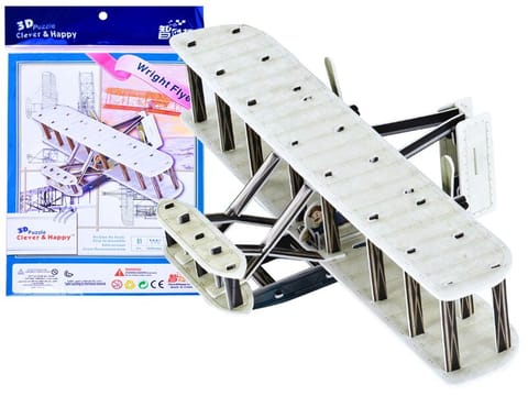 ⁨Puzzle 3D samolot braci Wright Flyer 51 eleZA2905⁩ w sklepie Wasserman.eu