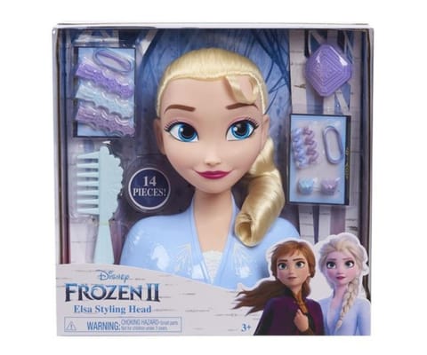 ⁨Just Play 32806 Kraina Lodu Głowa do czesania i stylizacji włosów Elsa⁩ w sklepie Wasserman.eu