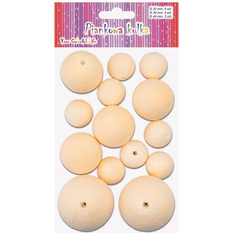 ⁨Piankowa kulka MW-1000 mix 20mm-8szt, 30mm-4szt, 40mm -2szt ALIGA⁩ w sklepie Wasserman.eu