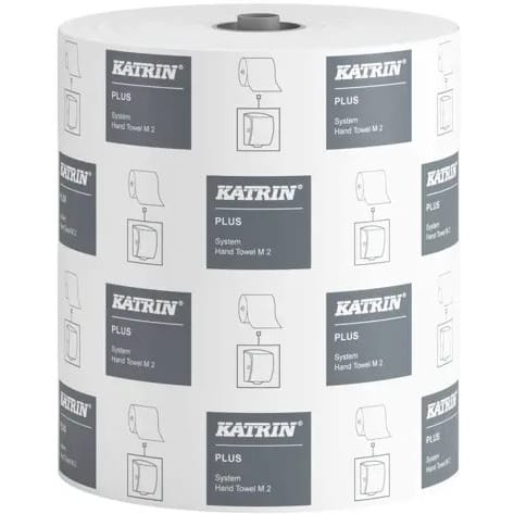 ⁨Ręcznik biały 21cm*150m 2w (6sztuk) SYSTEM M 97449 Katrin Plus⁩ w sklepie Wasserman.eu