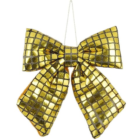 ⁨KOKARDA DEKORACYJNA ZŁOTA 15x17CM MICA⁩ w sklepie Wasserman.eu