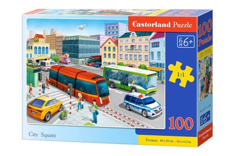⁨Puzzle 100 el. City Square⁩ w sklepie Wasserman.eu
