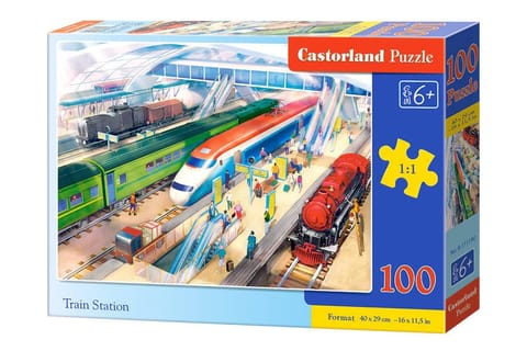 Puzzle 100 el. Train Station w sklepie Wasserman.eu