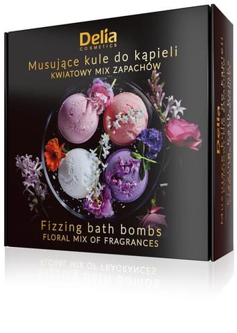 ⁨DELIA Kule do kąpieli KWIATOWY MIX ZAPACHÓW 4x100g⁩ w sklepie Wasserman.eu