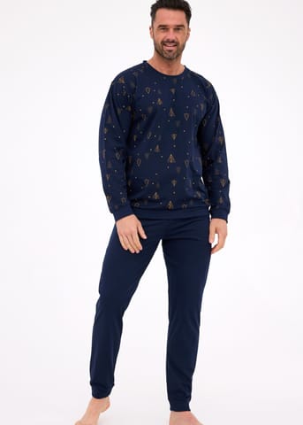 ⁨PIŻAMA CORNETTE PM-457/299 NIGHT 3 (kolor granat, rozmiar L)⁩ w sklepie Wasserman.eu