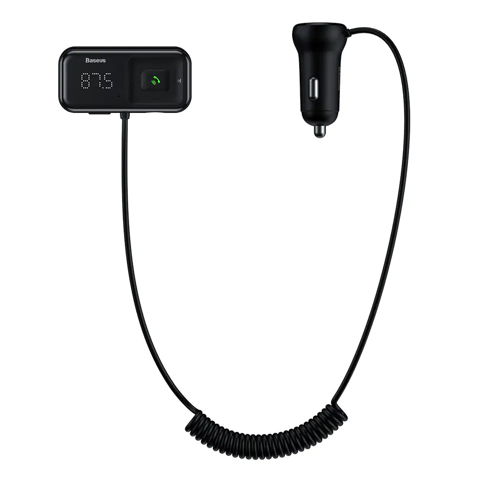 Baseus CCTM-E01 FM transmitter Cigar lighter Black at Wasserman.eu