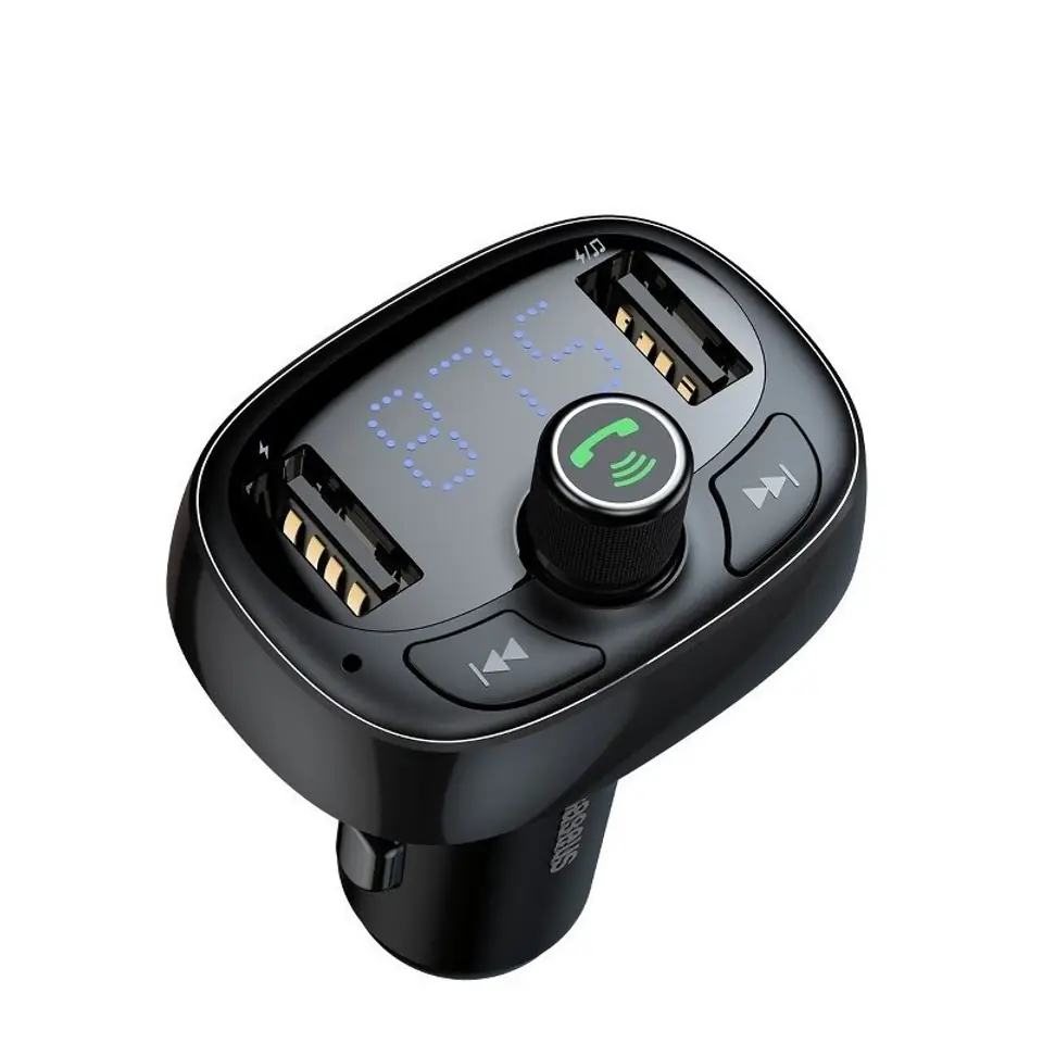 Baseus FM Transmiter with Bluetooth USB microSD (black) at Wasserman.eu