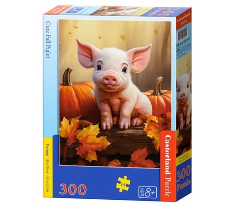 ⁨Puzzle 300 B-030569 Cute Fall Piglet⁩ w sklepie Wasserman.eu