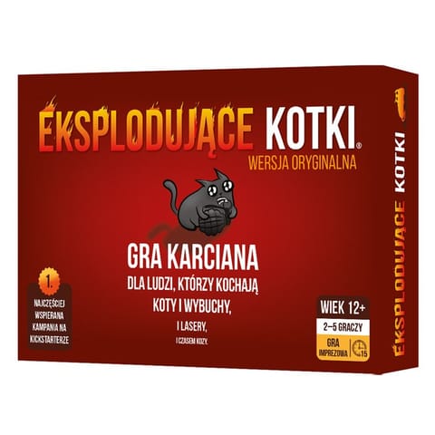 ⁨Rebel Imprezowa gra karciana Eksplodujące kotki 12+ GR0748⁩ w sklepie Wasserman.eu