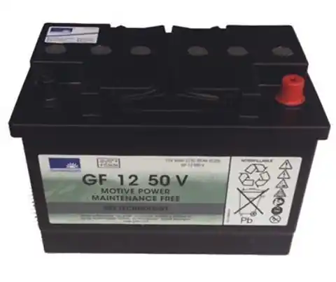 ⁨Traction battery gel 12 V / 50 Ah for TASKI Swingo 455⁩ at Wasserman.eu
