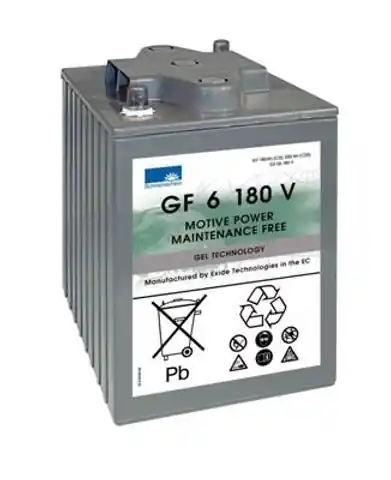 ⁨Traction battery gel DF06 6 V / 180 Ah for TASKI Swingo 2100⁩ at Wasserman.eu