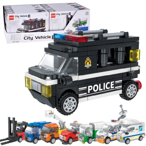 ⁨Klocki konstrukcyjne CITY VEHICLE 3 modele z serii: pojazdy miejskie ZA5853⁩ w sklepie Wasserman.eu