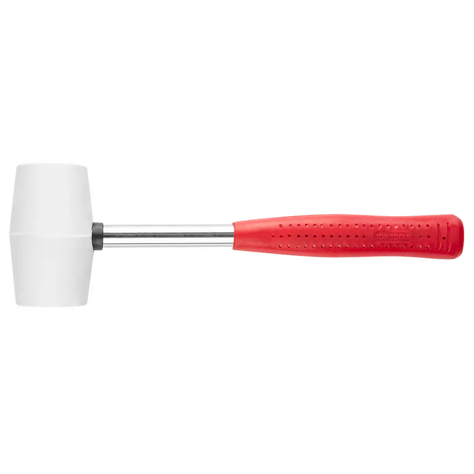 ⁨Rubber hammer 40 mm/225 g, white rubber⁩ at Wasserman.eu