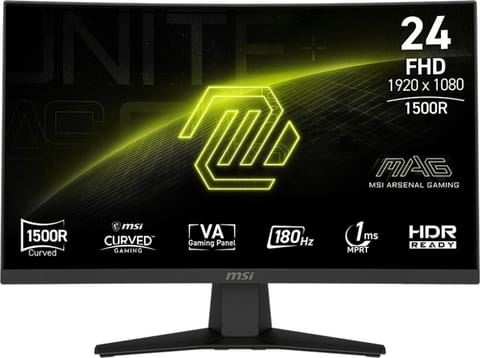 ⁨Monitor MSI MAG 244C (23.6" /VA /180Hz /1920 x 1080 /Czarny)⁩ w sklepie Wasserman.eu