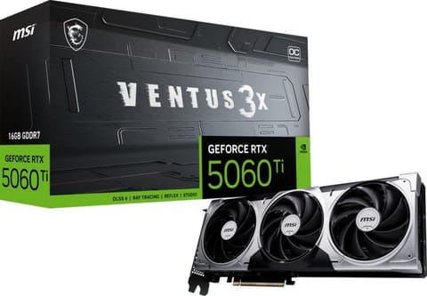 ⁨Karta graficzna MSI RTX 5060 Ti 16G VENTUS 3X OC⁩ w sklepie Wasserman.eu