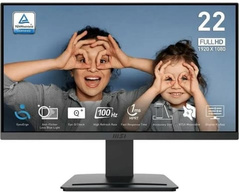 ⁨Monitor MSI PRO MP223 E2 (21.45" /VA /100Hz /1920 x 1080 /Czarny)⁩ w sklepie Wasserman.eu