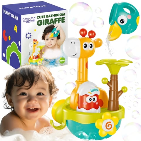 ⁨WOOPIE BABY Zabawka do Kąpieli Żyrafa z Lejkiem na Przyssawke⁩ w sklepie Wasserman.eu