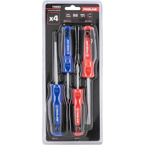 ⁨ZESTAW WKRĘTAKÓW 4 SZT., SOFT-TOUCH, S2, MAGNES, PROLINE⁩ w sklepie Wasserman.eu