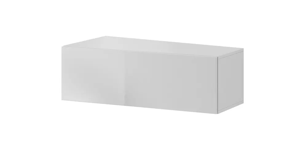 ⁨Cama TV stand VIGO SLANT '90' 30/90/40 white/white gloss⁩ at Wasserman.eu