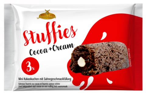 ⁨Meister Moulin Stuffies Cocoa Cream Mini Biszkopty Nadziewane 3 x 45 g⁩ w sklepie Wasserman.eu