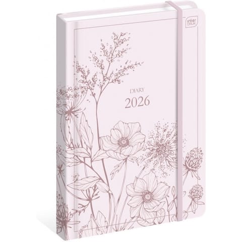 ⁨Kalendarz książkowy B5 192 Mat+UV Wildflowers INTERDRUK⁩ w sklepie Wasserman.eu