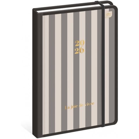 ⁨Kalendarz książkowy B5 192 Metallic Stripes INTERDRUK⁩ w sklepie Wasserman.eu