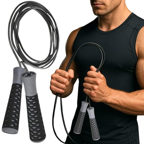 ⁨SKAKANKA FITNESS PVC 300CM CZARNA ENERO FIT⁩ w sklepie Wasserman.eu