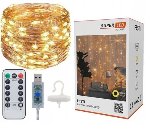 ⁨EXTRALINK KURTYNA LED 3X3 + PILOT BC⁩ w sklepie Wasserman.eu