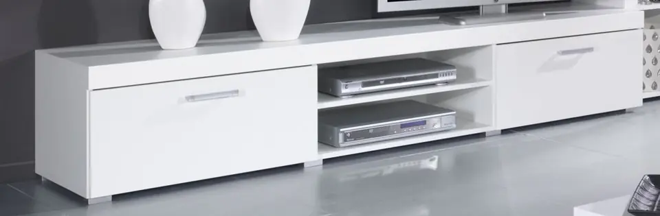 ⁨Cama TV stand 200 SAMBA white/white gloss⁩ at Wasserman.eu