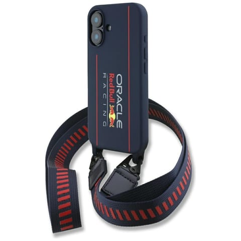⁨Red Bull RBHMP16S24SISOLRV iPhone 16     6.1" hardcase Silicone Strap and Vertical Logo MagSafe granatowy⁩ w sklepie Wasserman.eu