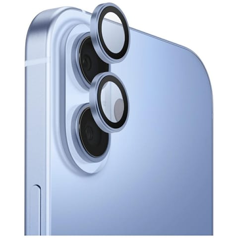 ⁨Szkło na obiektyw aparatu UNIQ Optix     Aluminium Camera Lens Protector do iPhone 17 z aplikatorem niebieski⁩ w sklepie Wasserman.eu