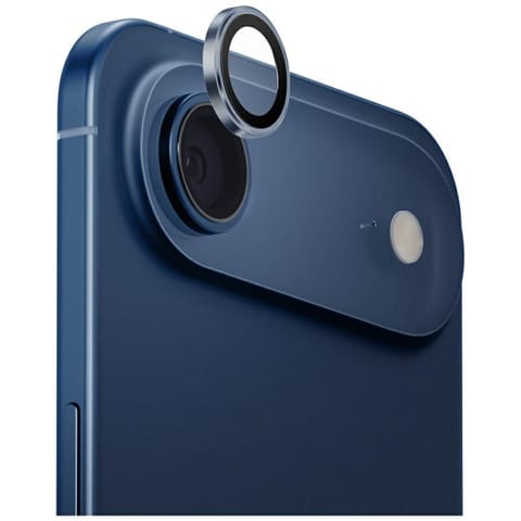 ⁨Szkło na obiektyw aparatu UNIQ Optix     Aluminium Camera Lens Protector do iPhone Air z aplikatorem niebieski⁩ w sklepie Wasserman.eu