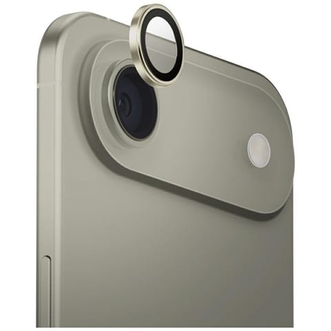 ⁨Szkło na obiektyw aparatu UNIQ Optix     Aluminium Camera Lens Protector do iPhone Air z aplikatorem złoty⁩ w sklepie Wasserman.eu