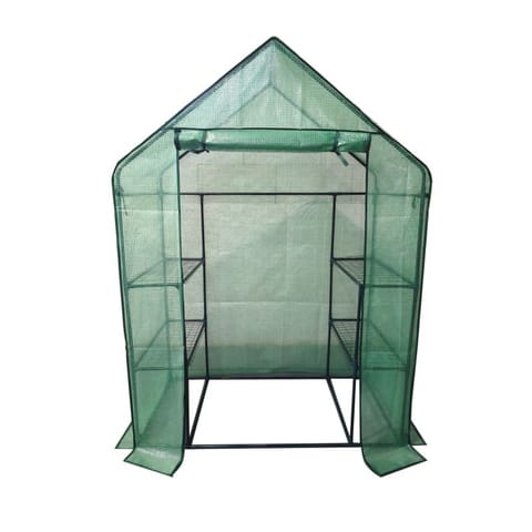 ⁨Szklarnia balkonowa ogrodowa foliowa mini 195x143x73CM 2 x 3-POZIOMY⁩ w sklepie Wasserman.eu