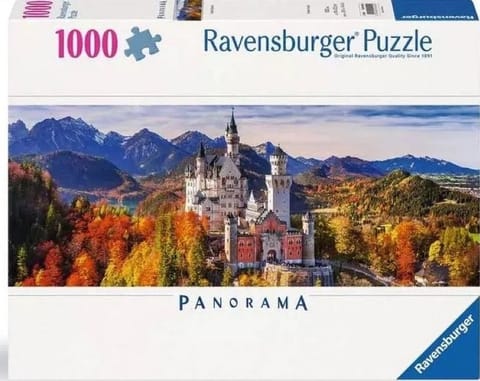 ⁨Puzzle 1000 panoramiczne Zamek Neuschwanstein⁩ w sklepie Wasserman.eu