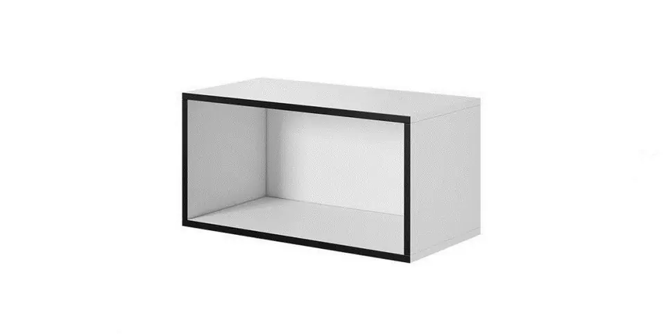 ⁨Cama open storage cabinet ROCO RO4 75/37/37 white/black⁩ at Wasserman.eu