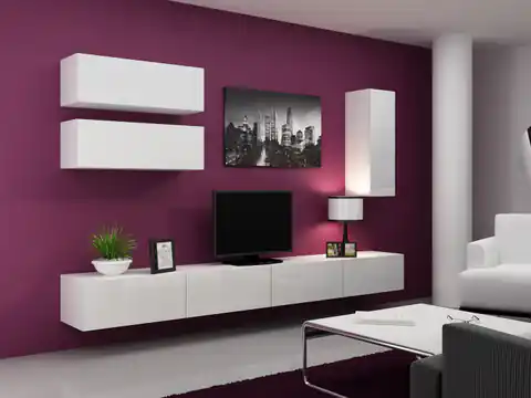 ⁨Cama Living room cabinet set VIGO 13 white/white gloss⁩ at Wasserman.eu