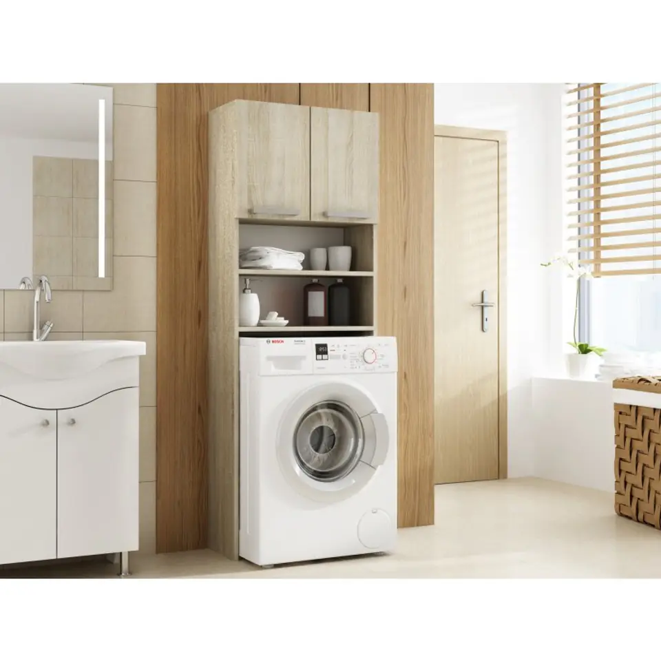 ⁨Topeshop PRALKA POLA SONOMA bathroom storage cabinet Oak⁩ at Wasserman.eu