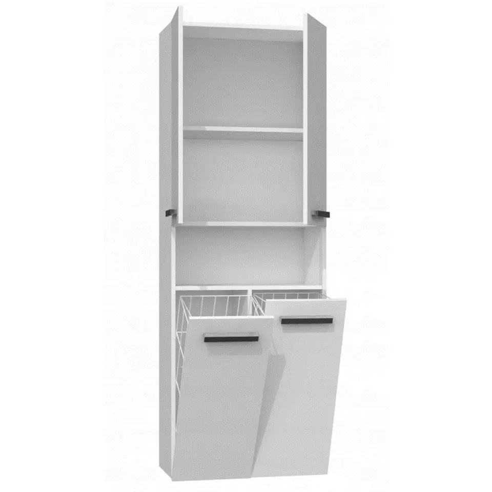 ⁨Topeshop NEL 2K DK BPOŁ bathroom storage cabinet White⁩ at Wasserman.eu