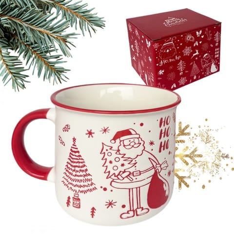 ⁨Świąteczny Kubek ceramiczny 350 ml + Pudełko na Prezent KB14⁩ w sklepie Wasserman.eu