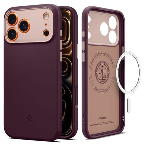 ⁨Spigen Nano Pop Mag MagSafe - Etui do iPhone 17 Pro Max (Burgundy Bean)⁩ w sklepie Wasserman.eu