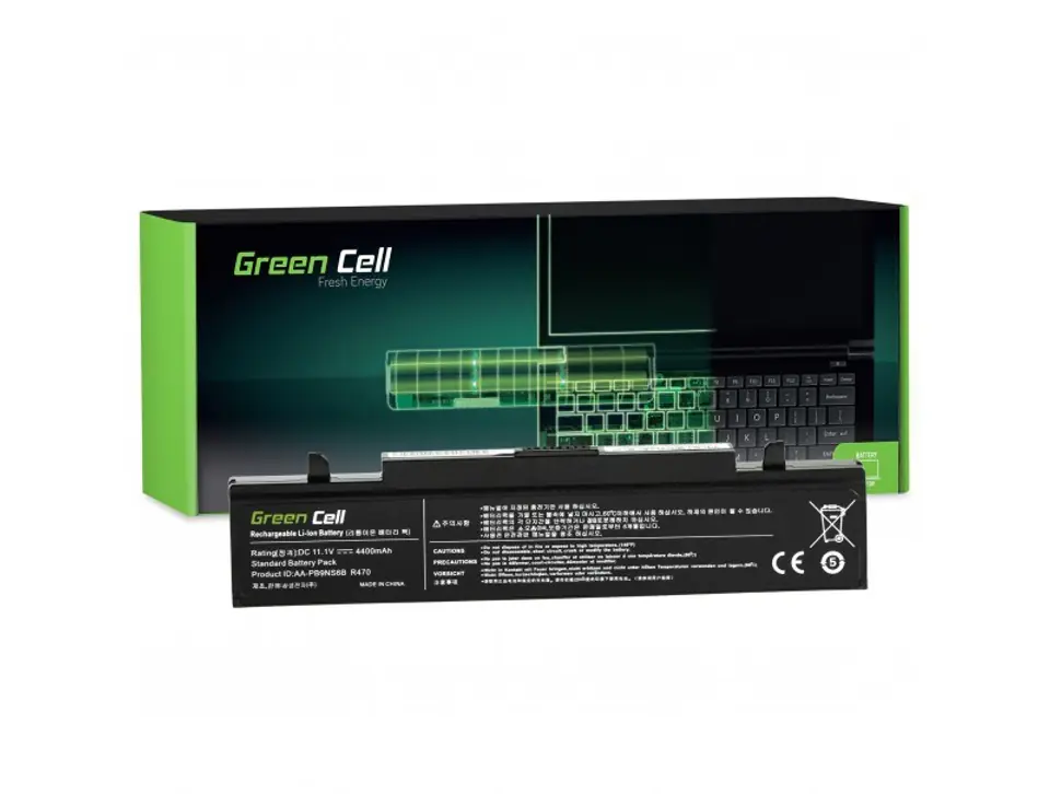 ⁨GREEN CELL BATERIA SA01 SAMSUNG AA-PB9NC6B 4400 MAH 11.1V⁩ w sklepie Wasserman.eu