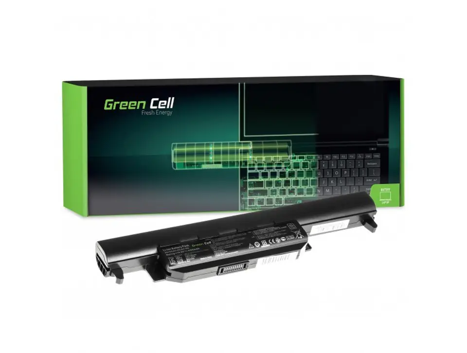 ⁨GREEN CELL BATERIA AS37 DO ASUS A32-K55 4400 MAH 10.8V⁩ w sklepie Wasserman.eu