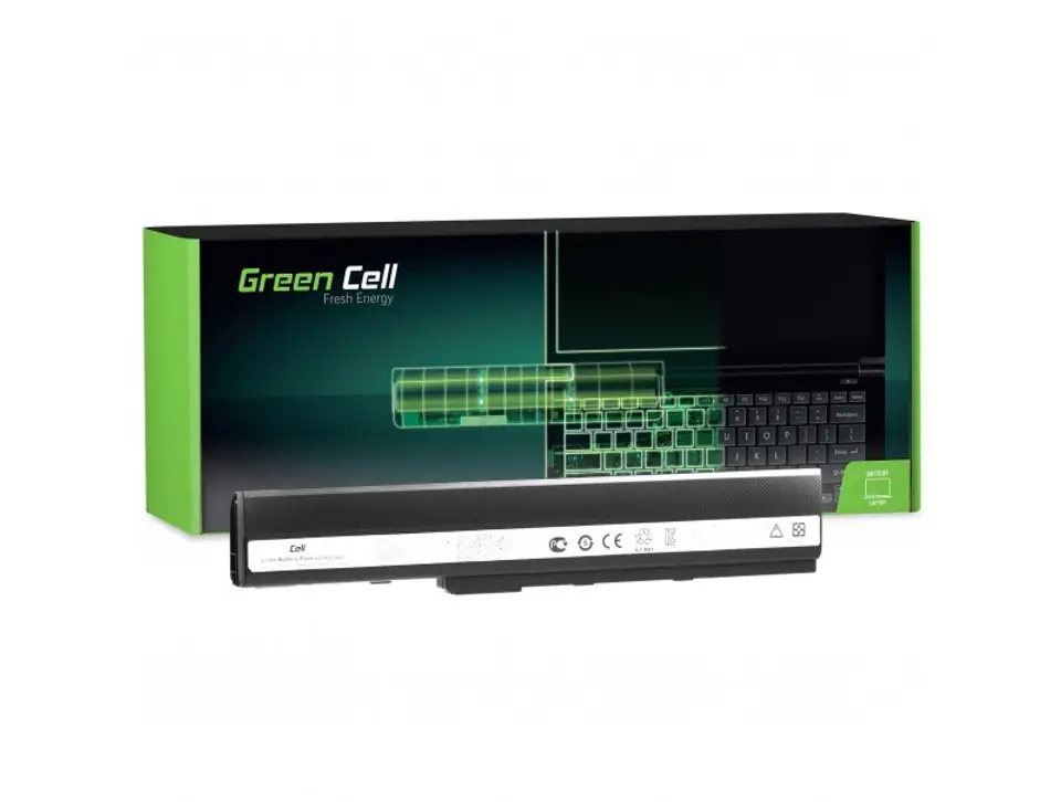 ⁨GREEN CELL BATERIA AS02 DO ASUS A32-K52 4400 MAH 10.8V⁩ w sklepie Wasserman.eu