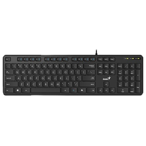 ⁨Genius Slimstar M200 Copilot klawiatura przewodowa (USB) CZ/SK, czarna⁩ w sklepie Wasserman.eu