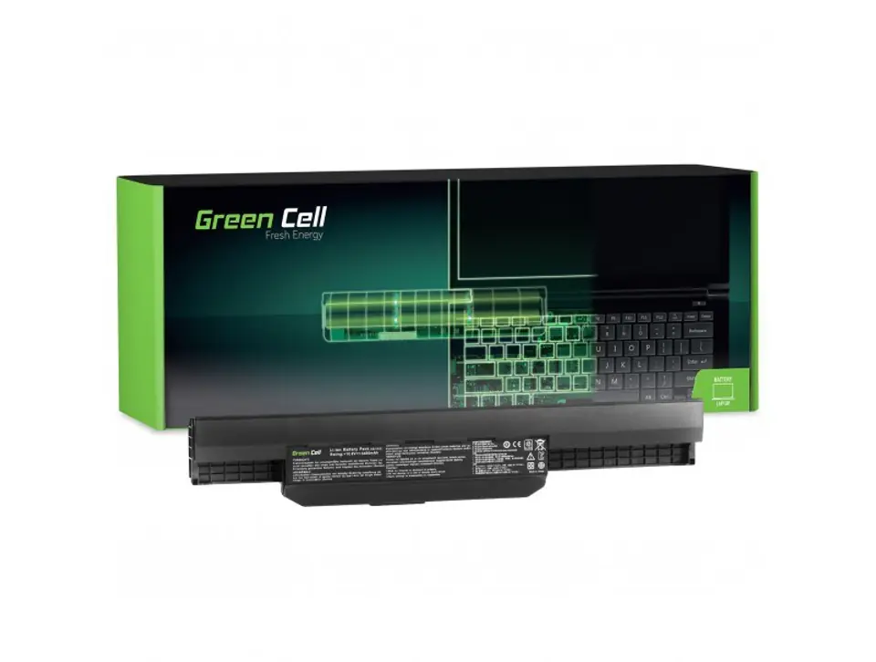 ⁨GREEN CELL BATERIA AS04 DO ASUS A31-K53 X53S X53T K53E 4400 MAH 10.8V⁩ w sklepie Wasserman.eu