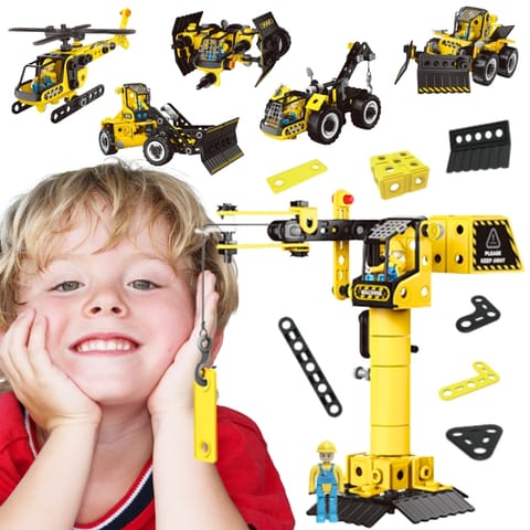 ⁨WOOPIE Zestaw Konstrukcyjny Pojazdy Budowlane STEAM 6w1 223 el.⁩ w sklepie Wasserman.eu