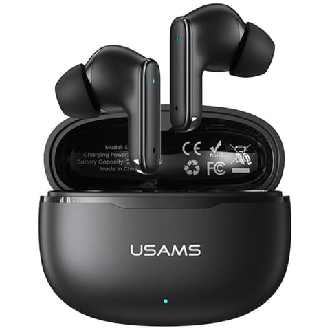 ⁨Słuchawki TWS USAMS E05 Bluetooth 6.0    bezprzewodowe czarny⁩ w sklepie Wasserman.eu