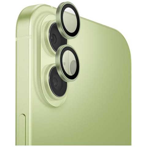 ⁨Szkło na obiektyw aparatu UNIQ Optix     Aluminium Camera Lens Protector do iPhone 17 z aplikatorem zielony⁩ w sklepie Wasserman.eu